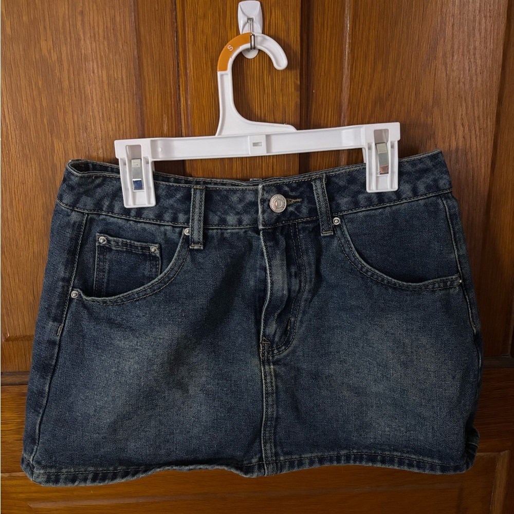 Denim Mini Skirt